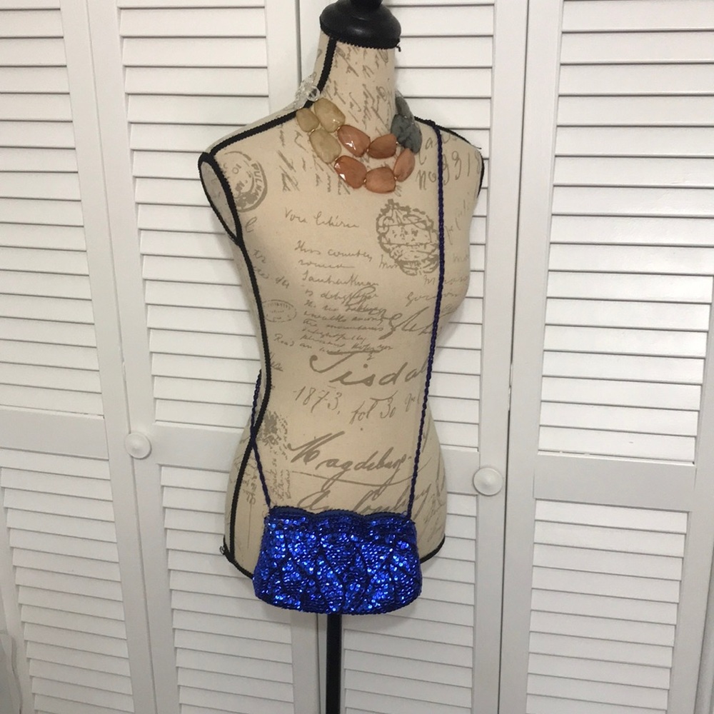 Royal Blue Sequin Purse
